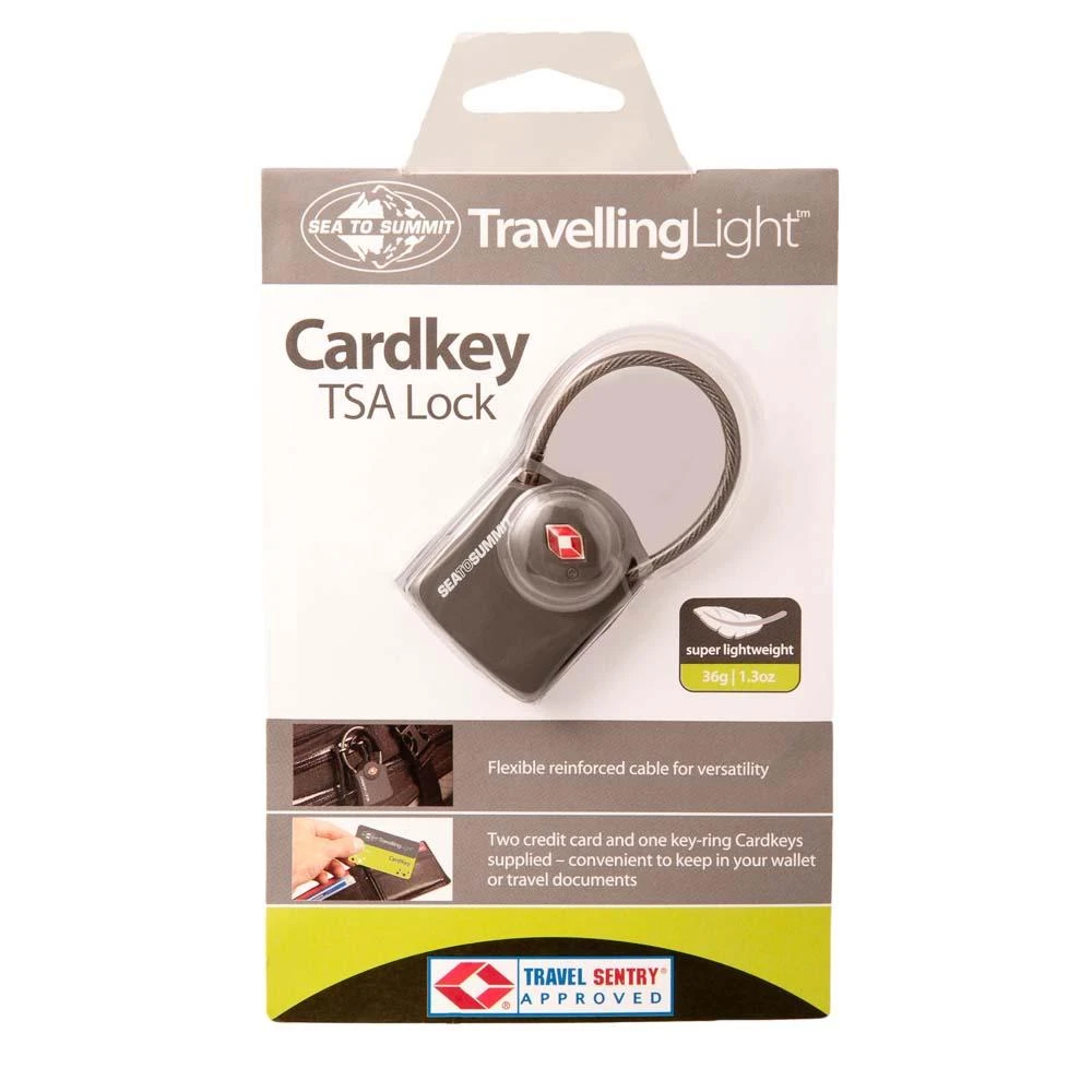 Sea To Summit Travelling Light TSA Travel Lock-Cardkey With Cable